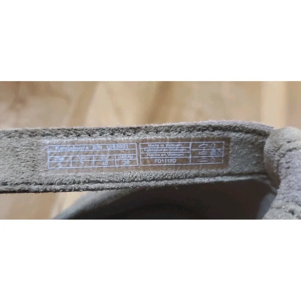 Koolaburra By‎ UGG Ashlyn Suede Heeled Sandals Shoes Womens Size 9 Taupe